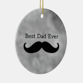 Black Mustache Keramik Ornament (Rechts)