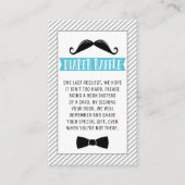 Black Mustache Litman Book Request Insert Visitenkarte (Vorderseite)