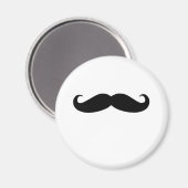 Black Mustache oder Black Mustache für Fun Geschen Magnet (Vorderseite/Rückseite)