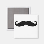 Black Mustache oder Black Mustache für Fun Geschen Magnet (Vorderseite/Rückseite)