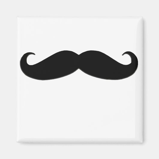 Black Mustache oder Black Mustache für Fun Geschen Magnet (Vorne)