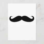 Black Mustache oder Black Mustache für Fun Geschen Postkarte (Vorderseite)