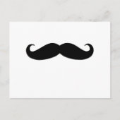 Black Mustache oder Black Mustache für Fun Geschen Postkarte (Vorderseite)