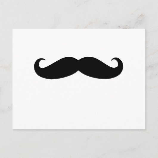 Black Mustache oder Black Mustache für Fun Geschen Postkarte (Vorderseite)