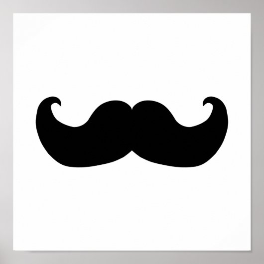 Black Mustache Poster (Vorne)