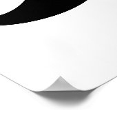 Black Mustache Poster (Ecke)