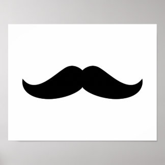 Black Mustache Poster