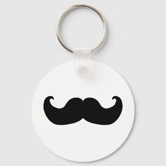 Black Mustache Schlüsselanhänger (Vorderseite)