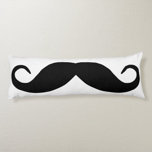 Black Mustache Seitenschläferkissen (Rückseite)
