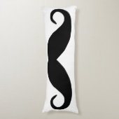 Black Mustache Seitenschläferkissen (Vorderseite Vertikal)