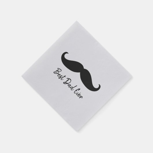 Black Mustache Serviette (Ecke)