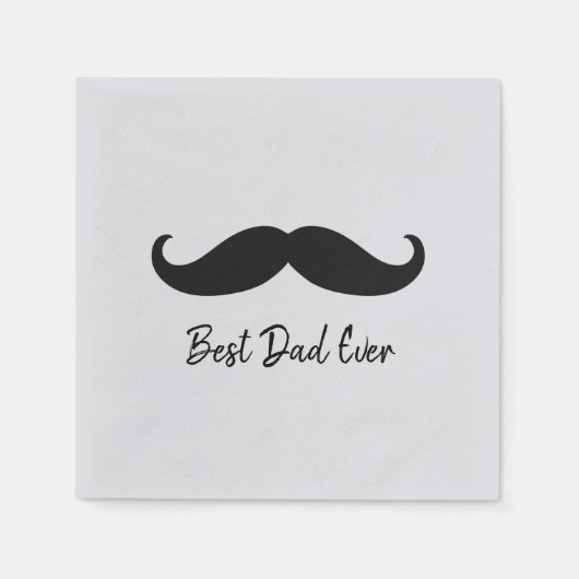 Black Mustache Serviette (Vorderseite)