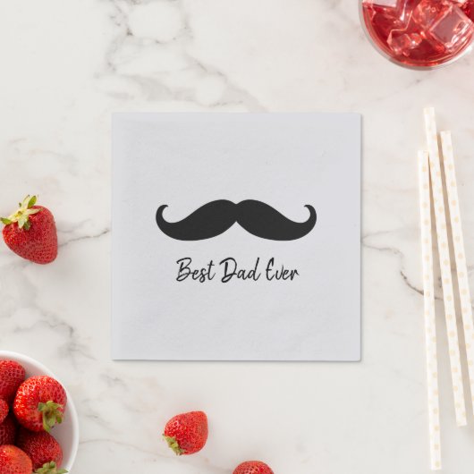 Black Mustache Serviette (Beispiel)