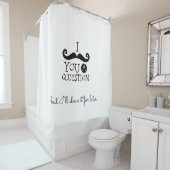 Black Mustache Spaß Duschvorhang (Beispiel)