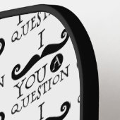 Black Mustache Spaß Pickleball Schläger (Linke Seite)