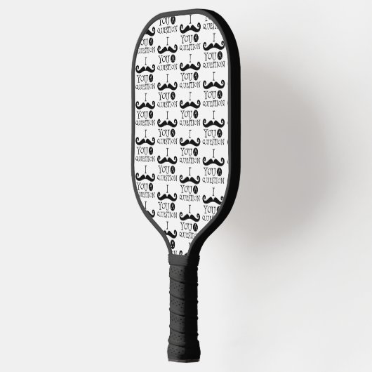 Black Mustache Spaß Pickleball Schläger (Links)