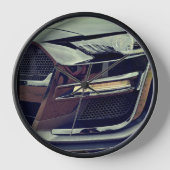 Black Mustang Clock Uhr (Vorderseite)