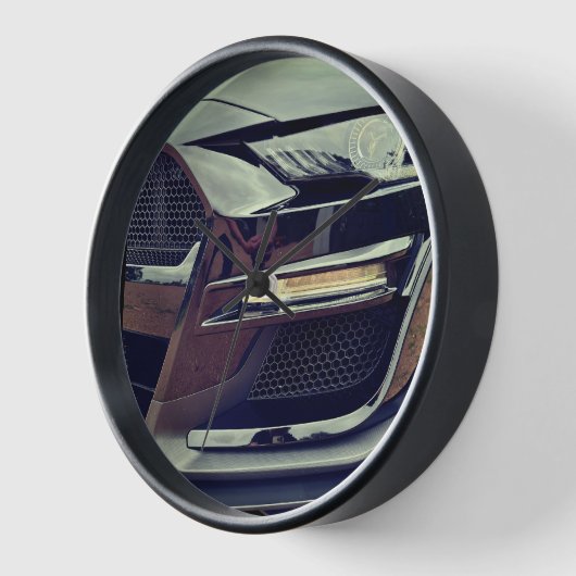 Black Mustang Clock Uhr (Winkel)
