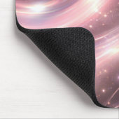 Black & muted blush space patterns AI art  Mousepad (Ecke)