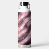 Black & muted blush space patterns AI art  Trinkflasche (Vorderseite)