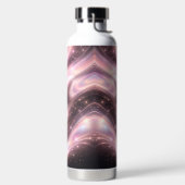 Black & muted blush space patterns AI art  Trinkflasche (links)