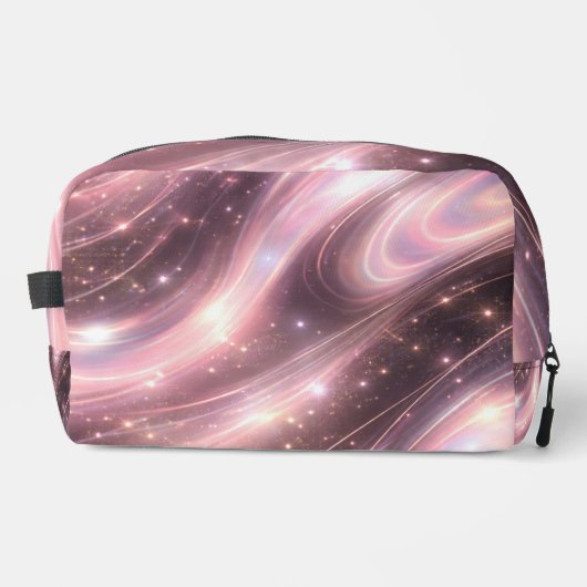 Black & muted blush space patterns AI art  Waschbeutel (Vorderseite)