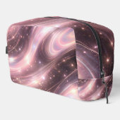 Black & muted blush space patterns AI art  Waschbeutel (Rechte Ecke)