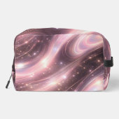 Black & muted blush space patterns AI art  Waschbeutel (Rückseite)
