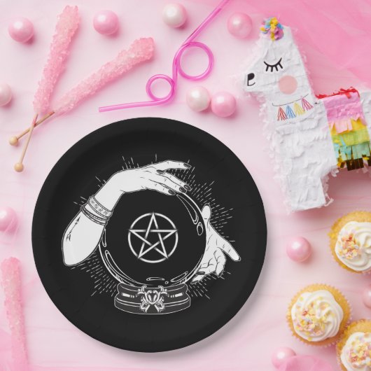 Black Mystic Fortune Teller Mystical Crystal Ball (Party)