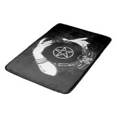 Black Mystic Fortune Teller Mystical Crystal Ball Badematte (Schrägansicht)