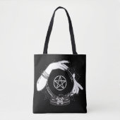 Black Mystic Fortune Teller Mystical Crystal Ball Tasche (Vorderseite)