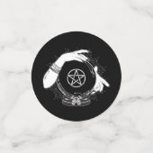 Black Mystic Fortune Teller Mystical Crystal Party Konfetti (Klein Vorderseite)