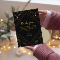 Black Mystic Horoskop Moon Danke Karte