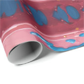 Black N Blue German Shepherds Welpen N Milkshakes Geschenkpapier (Rolleneckpunkt)