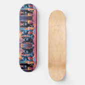 Black N Blue German Shepherds Welpen N Milkshakes Skateboard (Vorderseite)