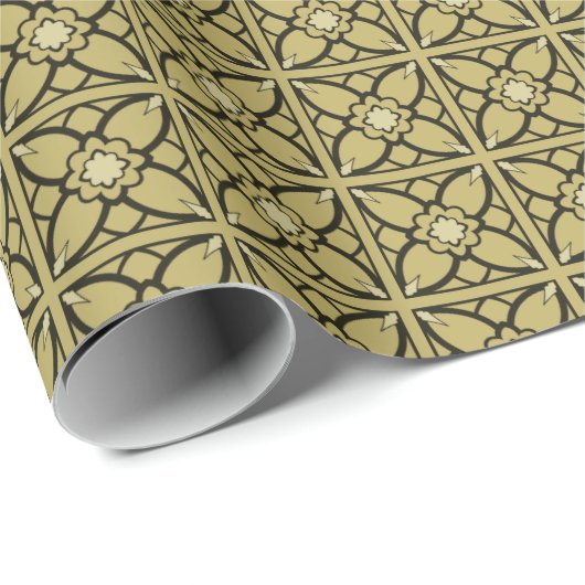 Black 'N' Gold Geschenkpapier (Rolleneckpunkt)