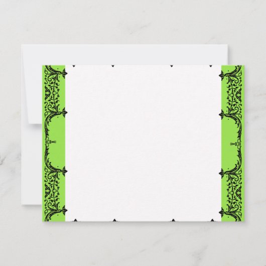 Black n White Lilie Danke, dass Sie Notizen Hochze (Vorderseite)