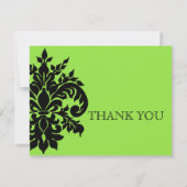 Black n White Lilie Danke, dass Sie Notizen Hochze (Rückseite)