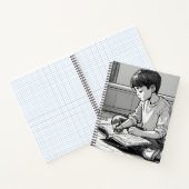 Black N White Study SPIRAL Notebook Notizblock (Innenseite)