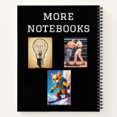 Black N White Study SPIRAL Notebook Notizblock (Rückseite)