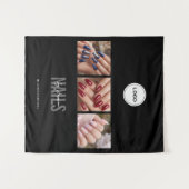 Black Nails Studio Foto Collage Messe Wandteppich (Vorderseite (Horizontal))