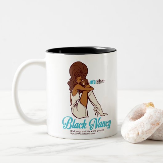 BLACK NANCY ZWEIFARBIGE TASSE (Mit Donut)