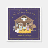 Black Nativity Paper Napkin Serviette (Vorderseite)