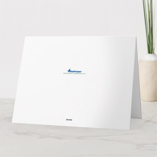 Black Nautic Weihnachtskarte mit Sailboote Karte (Rückseite)