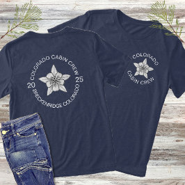 Black & Navy Blue Moderne Matching Family Vacation Tri-Blend Shirt