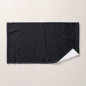 Black Navy Polka Dot Badhandtuch Set (Handtuch)
