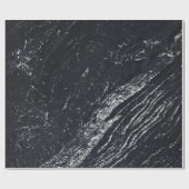 Black Navy Silver Grau Carrara Marmorstein Geschenkpapier (Flach)