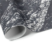 Black Navy Silver Grau Carrara Marmorstein Geschenkpapier (Rolleneckpunkt)