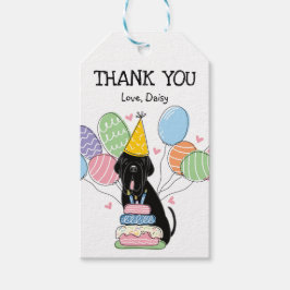 Black Neapolitan Mastiff Birthday Gefallen Geschen Geschenkanhänger