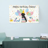 Black Neapolitan Mastiff Dog Birthday Banner (Messeveranstaltung)